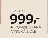 Kombinovaná vysoká židle
