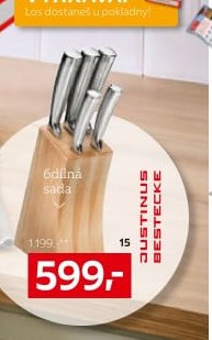 Blok na nože Steel Edition, 6dílná sada