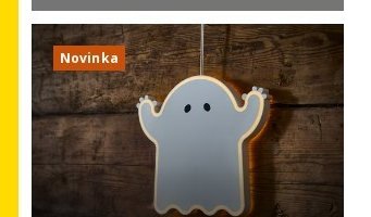 Dětské nástěnné svítidlo ve tvaru ducha