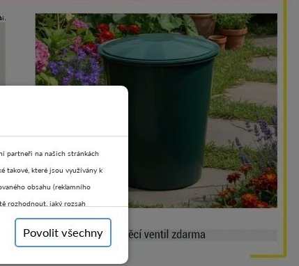 Zahradní odpadkový koš