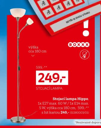 Stojací lampa Hippo