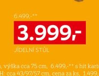 JÍDELNÍ STŮL