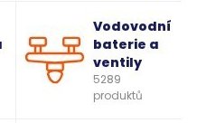 Vodovodní baterie a ventily