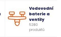 Vodovodní baterie a ventily