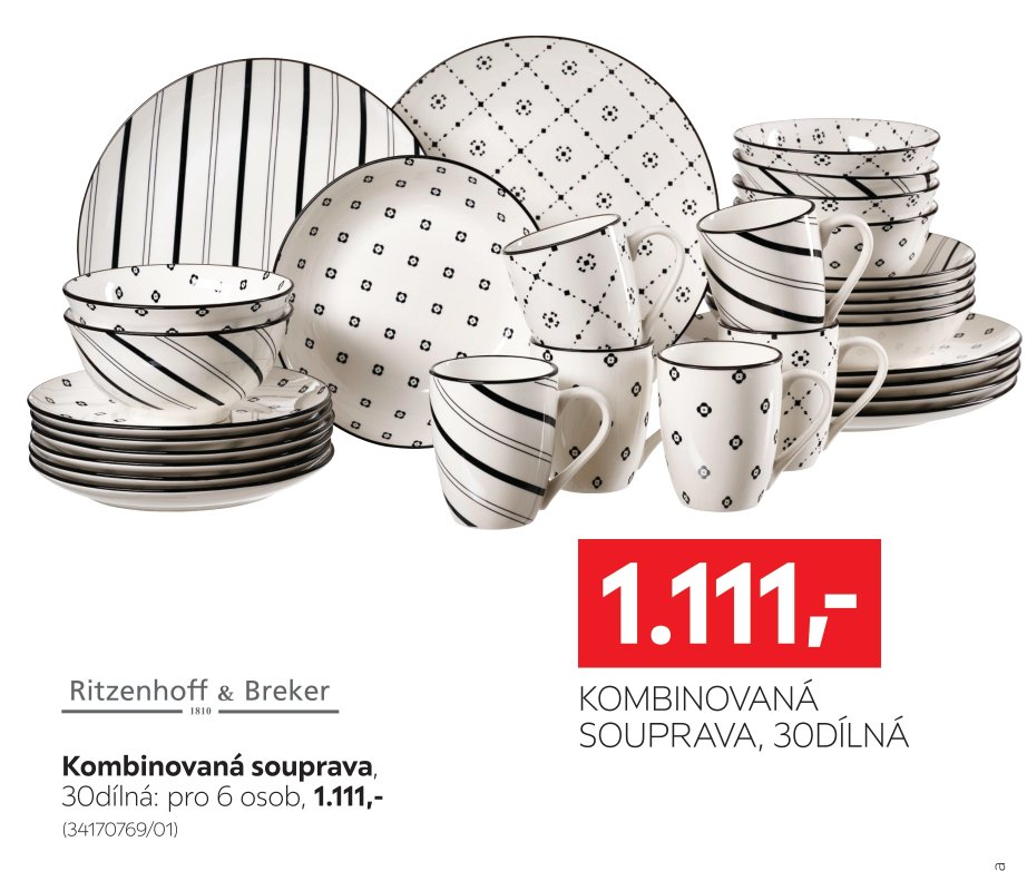 Kombinovaná souprava, 30dílná
