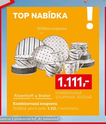 Kombinovaná souprava, 30dílná