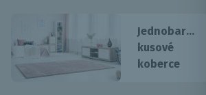 Jednobarevné kusové koberce