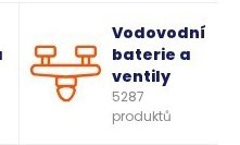 Vodovodní baterie a ventily