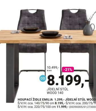 JÍDELNÍ STŮL WOOD 140