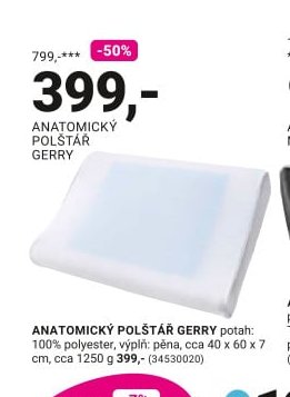 ANATOMICKÝ POLŠTÁŘ GERRY