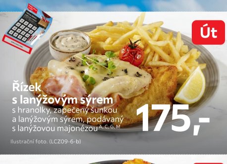 Řízek s lanýžovým sýrem