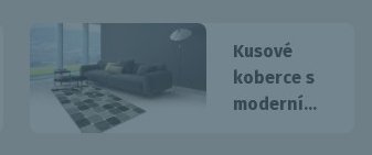 Kusové koberce s moderní...