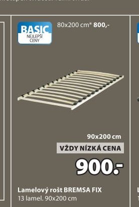 Lamelový rošt BREMSA FIX