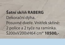 Šatní skříň RABERG