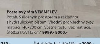 Postelový rám VEMMELEV