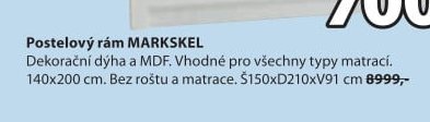 Postelový rám MARKSKEL
