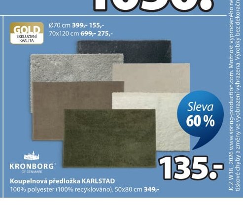 Koupelnová předložka KARLSTAD