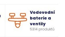 Vodovodní baterie a ventily