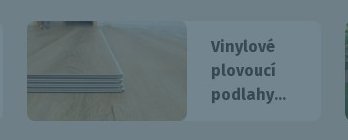 Vinylové plovoucí podlahy...