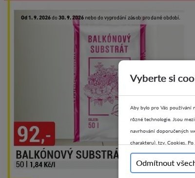 Balkónový substrát 50 l