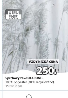 Sprchový závěs KARUNGI