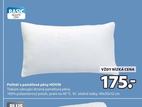 Polštář s paměťovou pěnou HOVIN