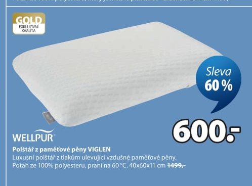 Polštář s paměťovou pěnou VIGLEN