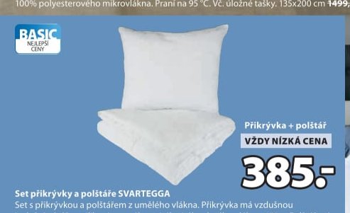 Set přikrývky a polštáře SVARTEGGA