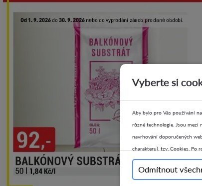 Balkónový substrát 50l
