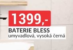 BATERIE BLESS umyvadlová, vysoká černá