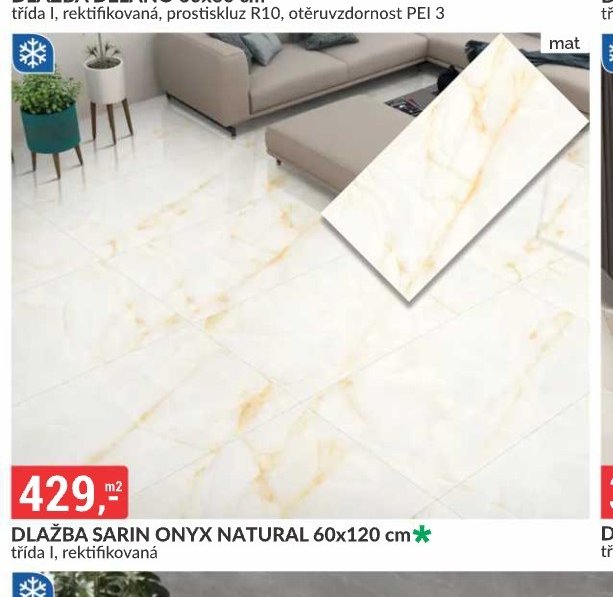 DLAŽBA SARIN ONYX NATURAL 60x120 cm