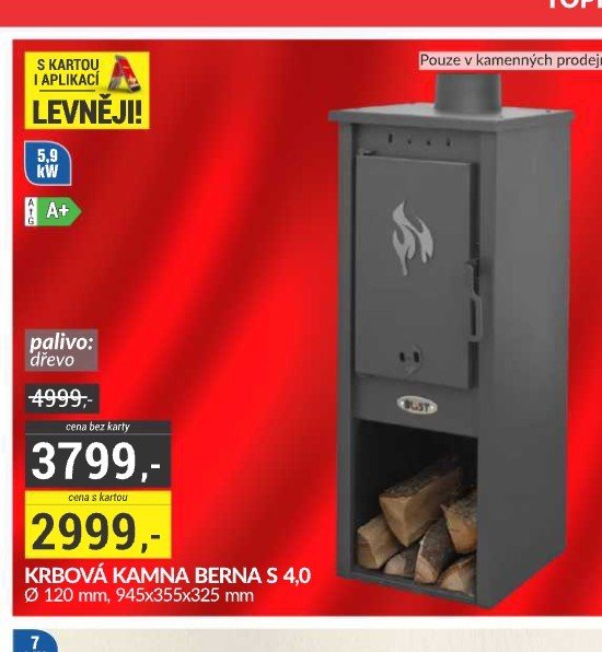 KRBOVÁ KAMNA BERNA S 4,0