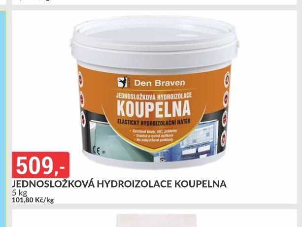 JEDNOSLOŽKOVÁ HYDROIZOLACE KOUPELNA