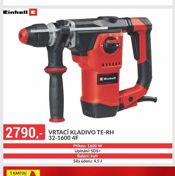 VRTACÍ KLADIVO TE-RH 32-1600 4F