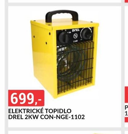 ELEKTRICKÉ TOPIDLO DREL 2KW CON-NGE-1102