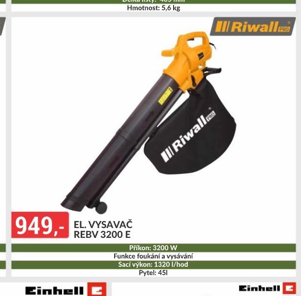 EL. VYSAVAČ REBV 3200 E