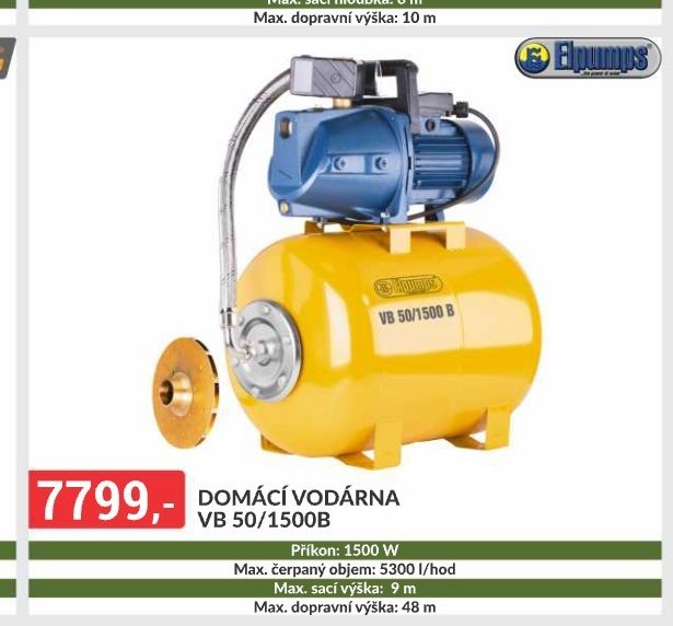 DOMÁCÍ VODÁRNA VB 50/1500B