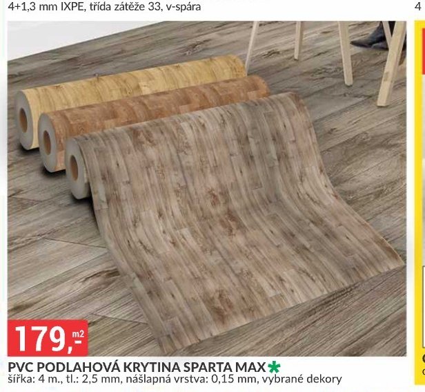 PVC PODLAHOVÁ KRYTINA SPARTA MAX