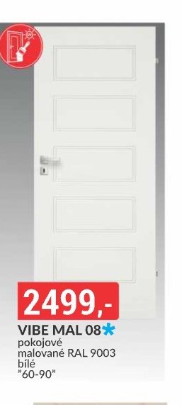 VIBE MAL 08 pokojové malované RAL 9003 bílé 
