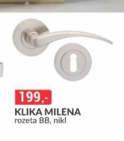 KLIKA MILENA rozeta BB, nikl