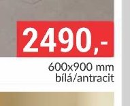 Okno 600x900 mm, bílá/antracit