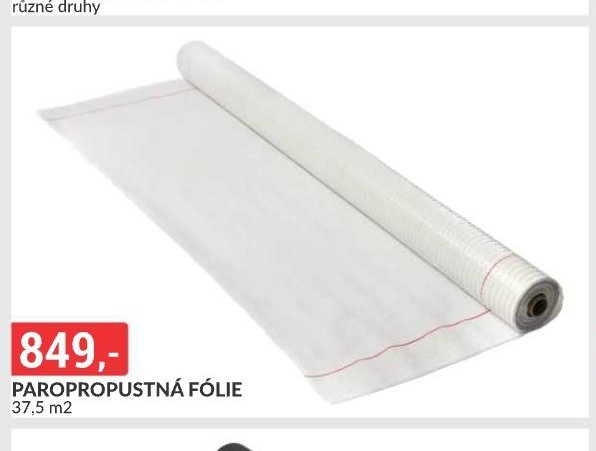 PAROPROPUSTNÁ FÓLIE 37,5 m2