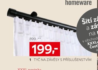 Závěsová tyč Pisa s příslušenstvím