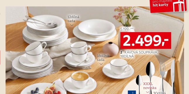 Kávová souprava, 18dílná