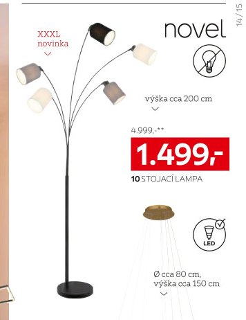10 STOJACÍ LAMPA