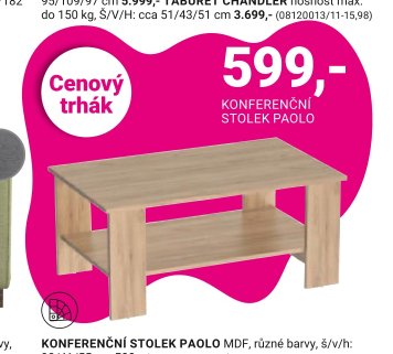 KONFERENČNÍ STOLEK PAOLO