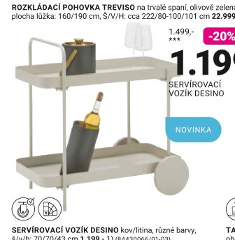 SERVÍROVACÍ VOZÍK DESINO