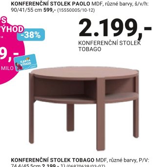 KONFERENČNÍ STOLEK TOBAGO