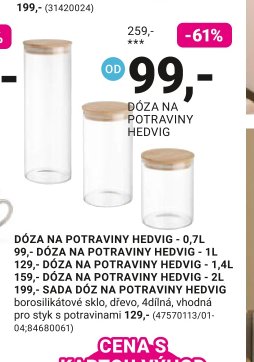 DÓZA NA POTRAVINY HEDVIG