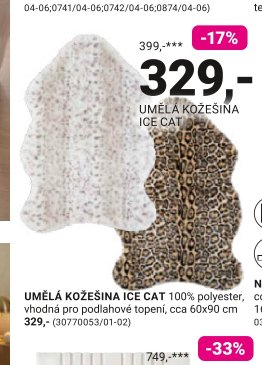 UMĚLÁ KOŽEŠINA ICE CAT